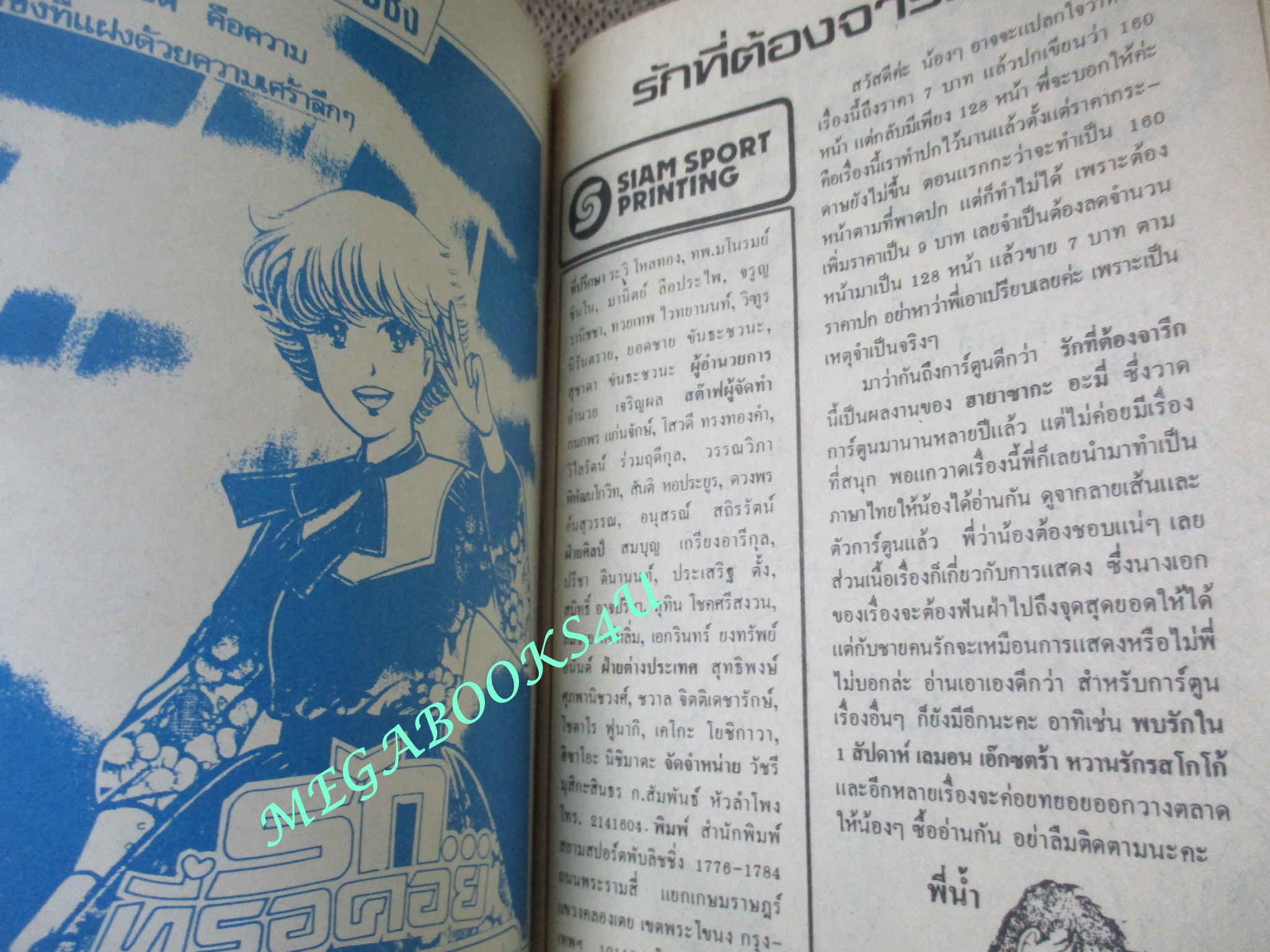 การ์ตูนบ้าน รักที่ต้องจารึก / ฮายาซากะ อะมี่ / เล่มเดียวจบ / สยามฯ /