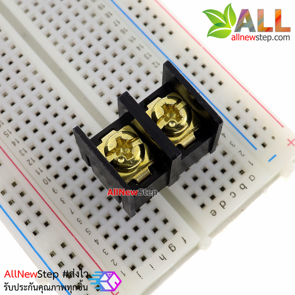 ขั้วต่อ terminal blocks 2p connector ระยะขา 10mm 2 ขา Terminal Block Connector 2 pin 300V/25A Pitch 10.00ma