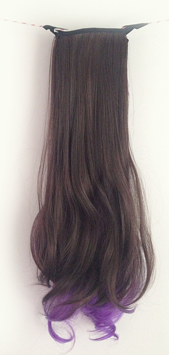 K302 หางม้า เเบบผูก ชั้นด้านในจะเป็นสีม่วง