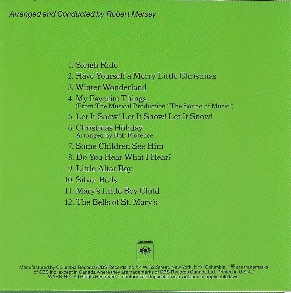 CD,Andy Williams - Merry Christmas(Christmas)(USA)