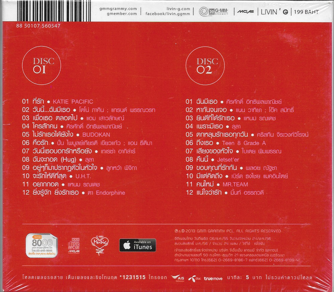 CD,Loving You - Vol.2 ของขวัญที่ดีที่สุด สำหรับคนที่คุณรัก (2CD)(Livin G)(รวมศิลปิน)(V.A.T)(2556)