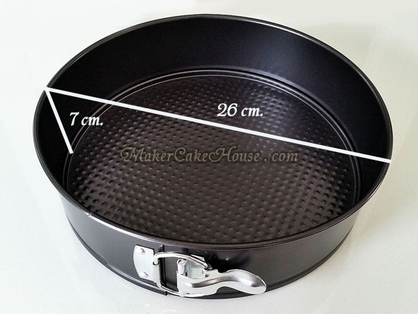 พิมพ์เค้กสแตนเลสถอดก้นได้ ขนาด 4 ปอนด์