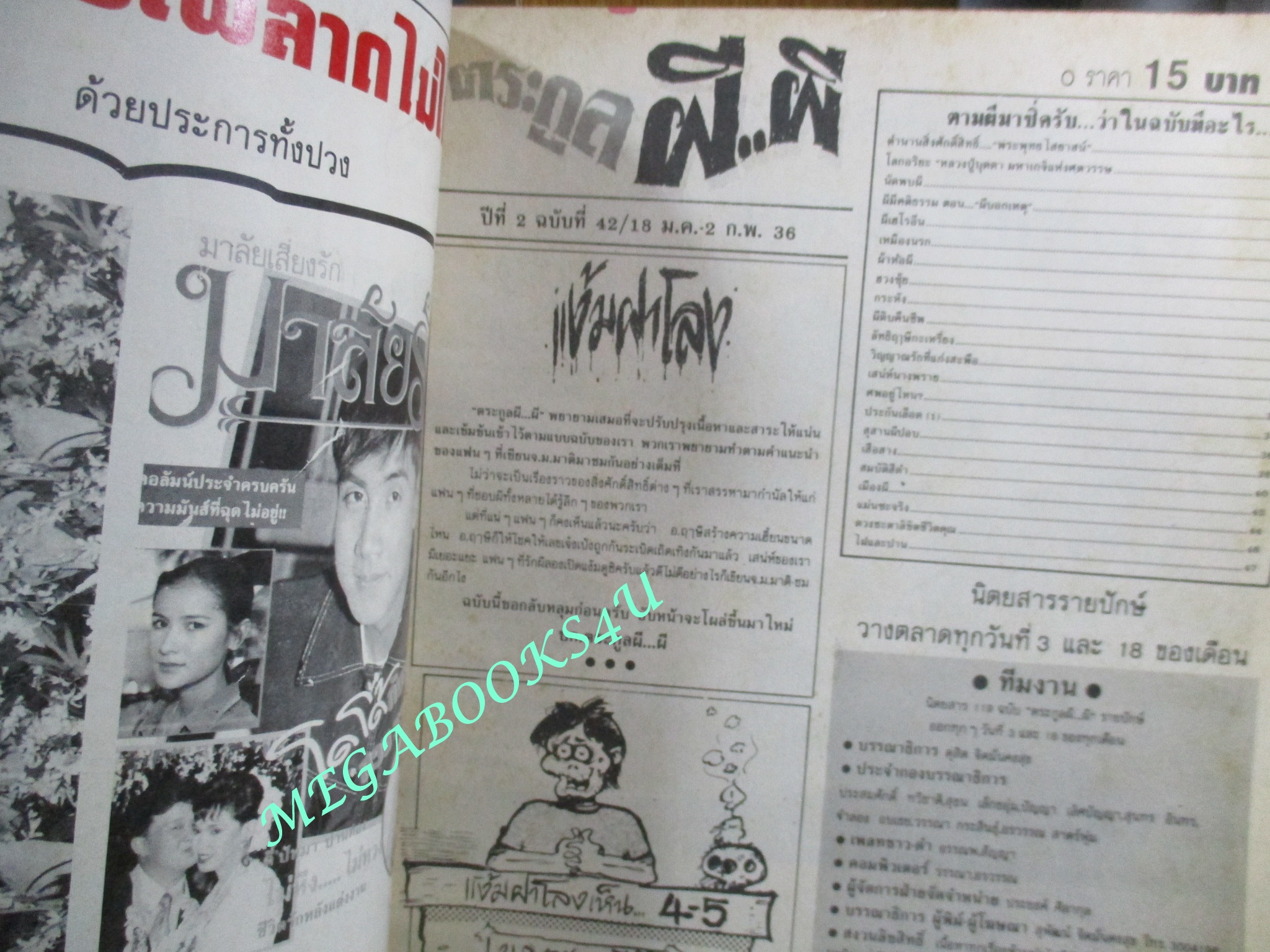 นิตยสาร ตระกูลผี...ผี ฉบับที่42 ปี2536
