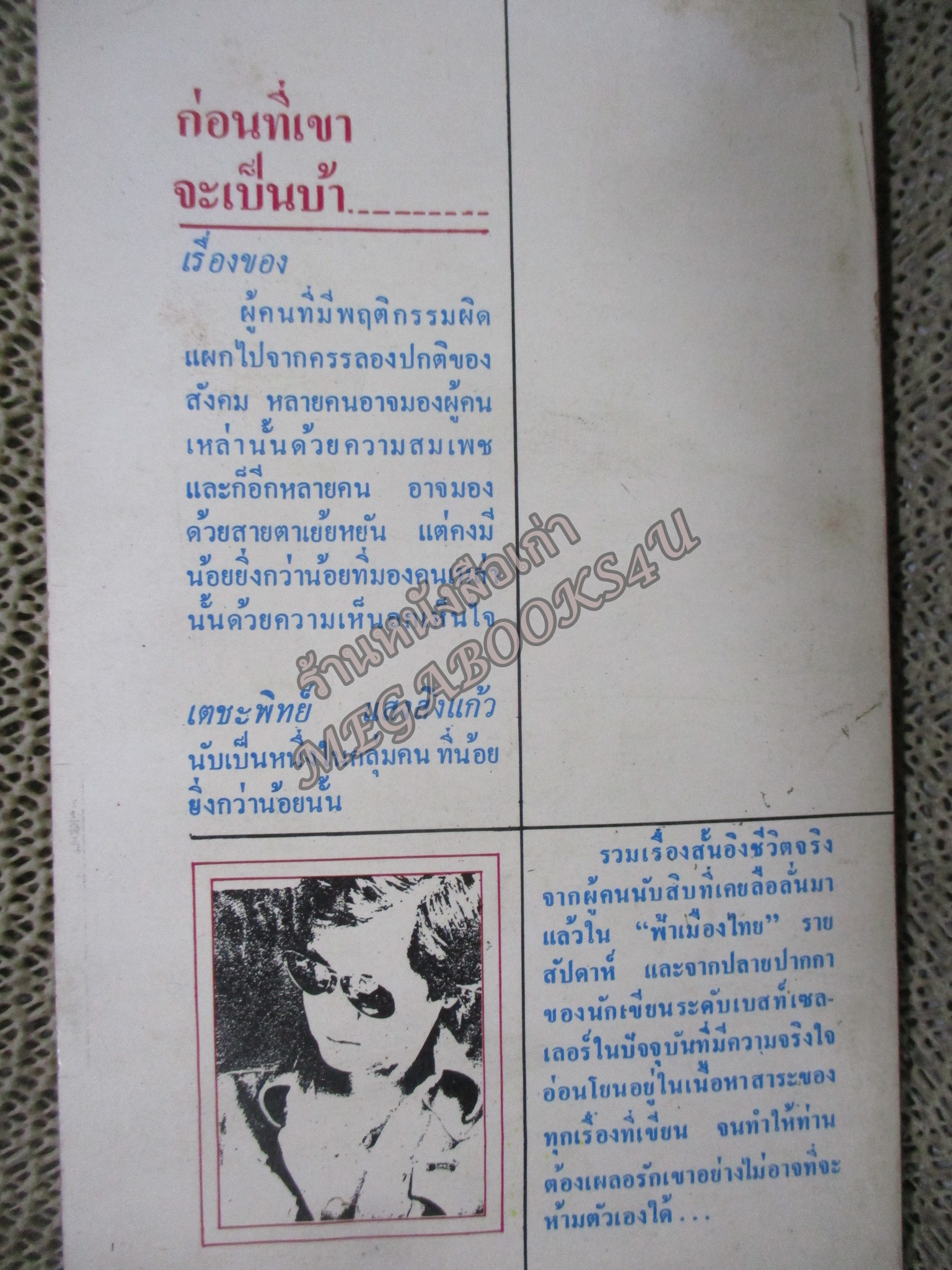 ก่อนที่เขาจะเป็นบ้า / เตชะพิทย์ แสงสิงแก้ว