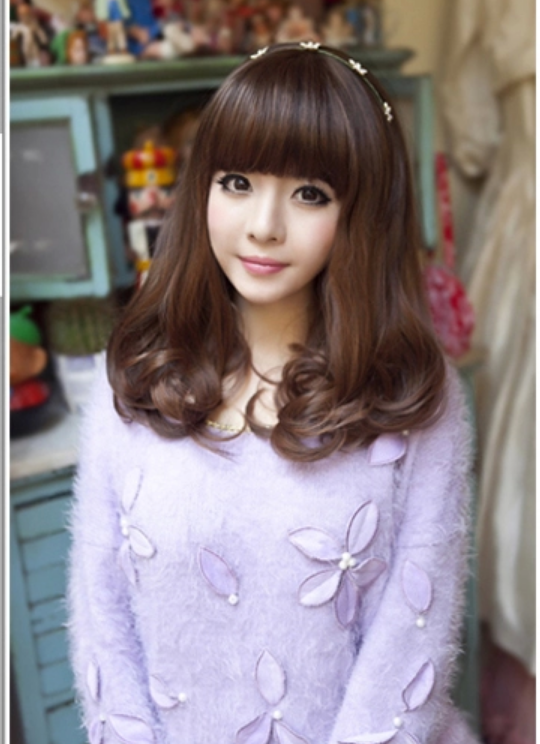 C1117 วิกผมประไหล่ **ล๊อตใหม่จะยาวกว่าเเบบนิดหน่อยนะคะ