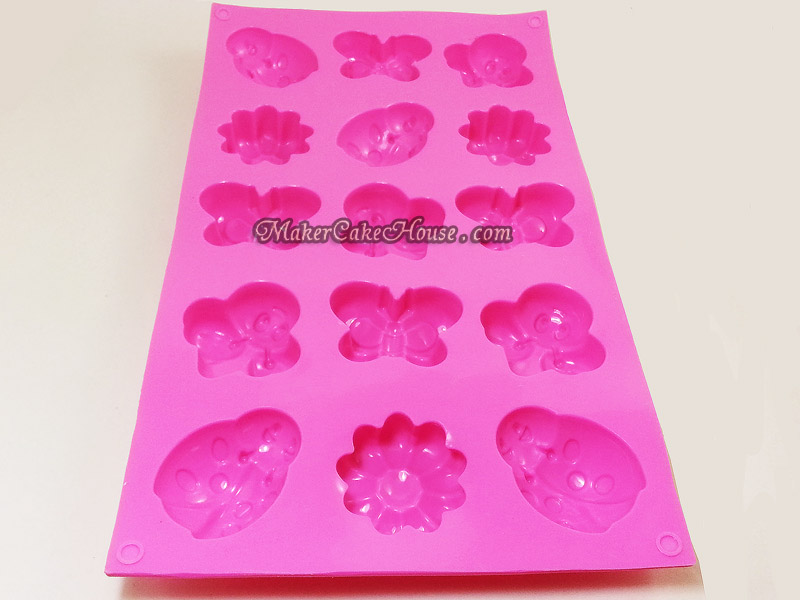 พิมพ์ซิลิโคนรูปเต่าทองและผีเสื้อ