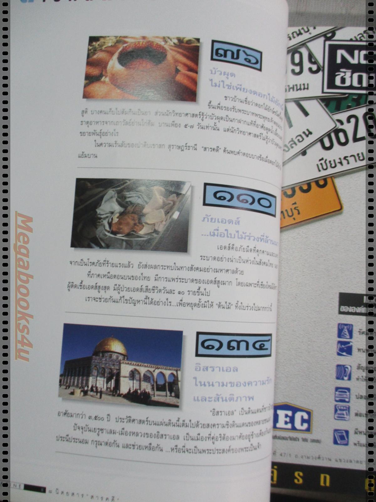 นิตยสารสารคดี ฉบับที่122 ปีที่11 เมษายน 2538;บัวผุด,เอดส์,อิสราเอล,อุทัยธานี,