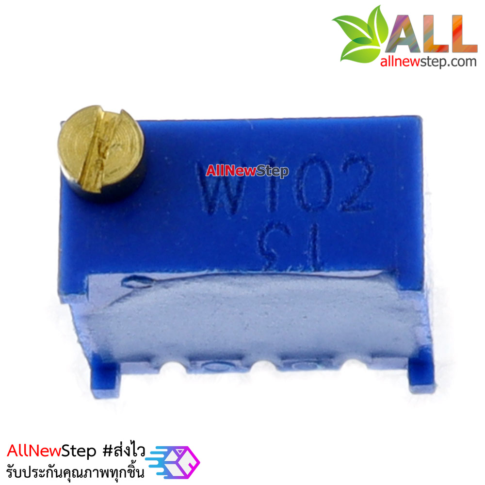 ตัวต้านทานปรับค่าได้ 100 โอห์ม แบบละเอียดหมุน 25 รอบ Trimpot 100 ohm 100r