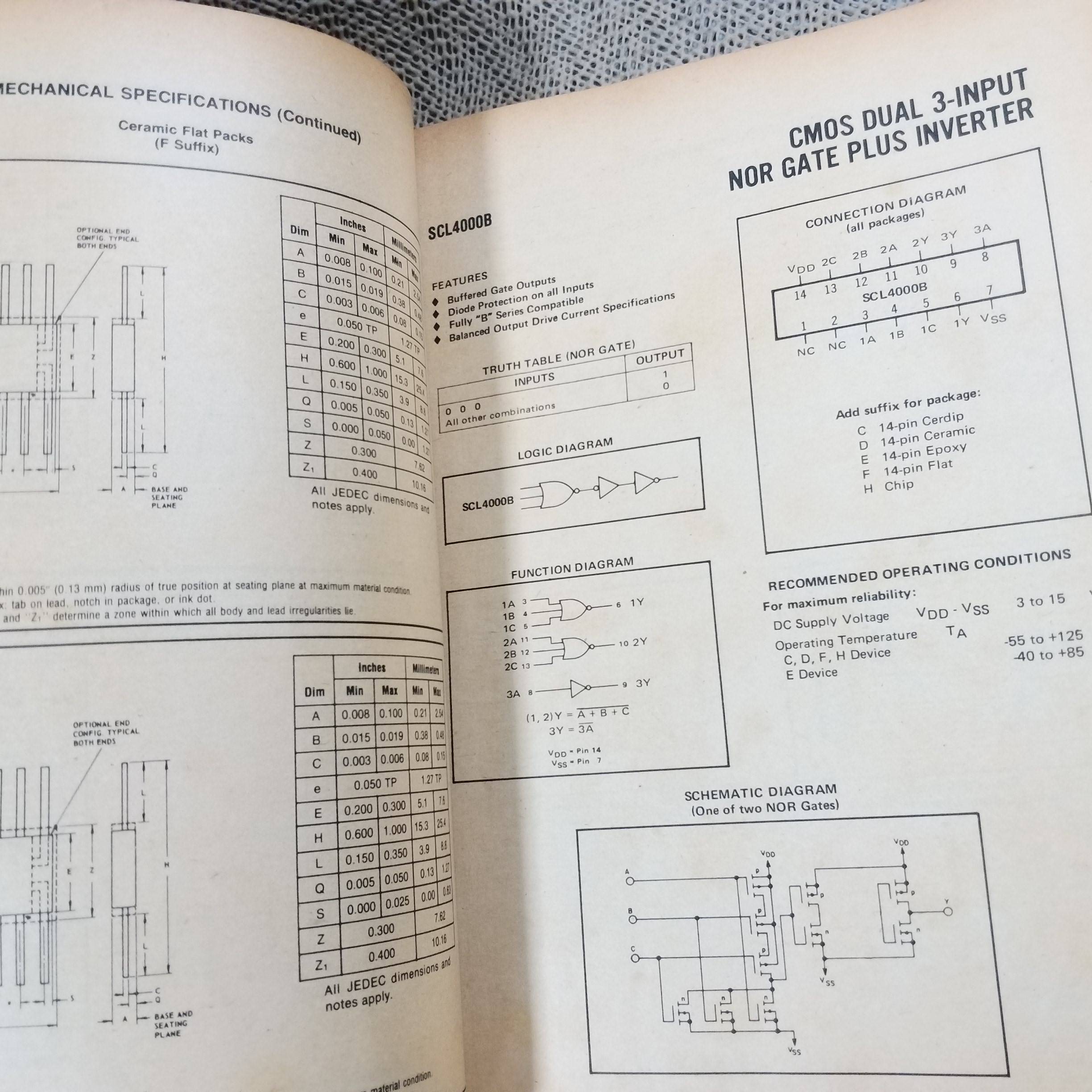หนังสือ คู่มือซีมอส CMOS DATA BOOK 4000 SERIES / ตำหนิ ปกยับ สภาพพอใช้ เปิดได้ตามปกติ