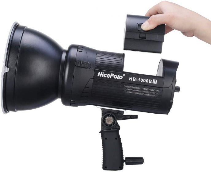 NiceFoto HB-1000B II 5500K±200K LED Video Light with Built-in 3000mAh Li-ion Battery, Mobile APP Control