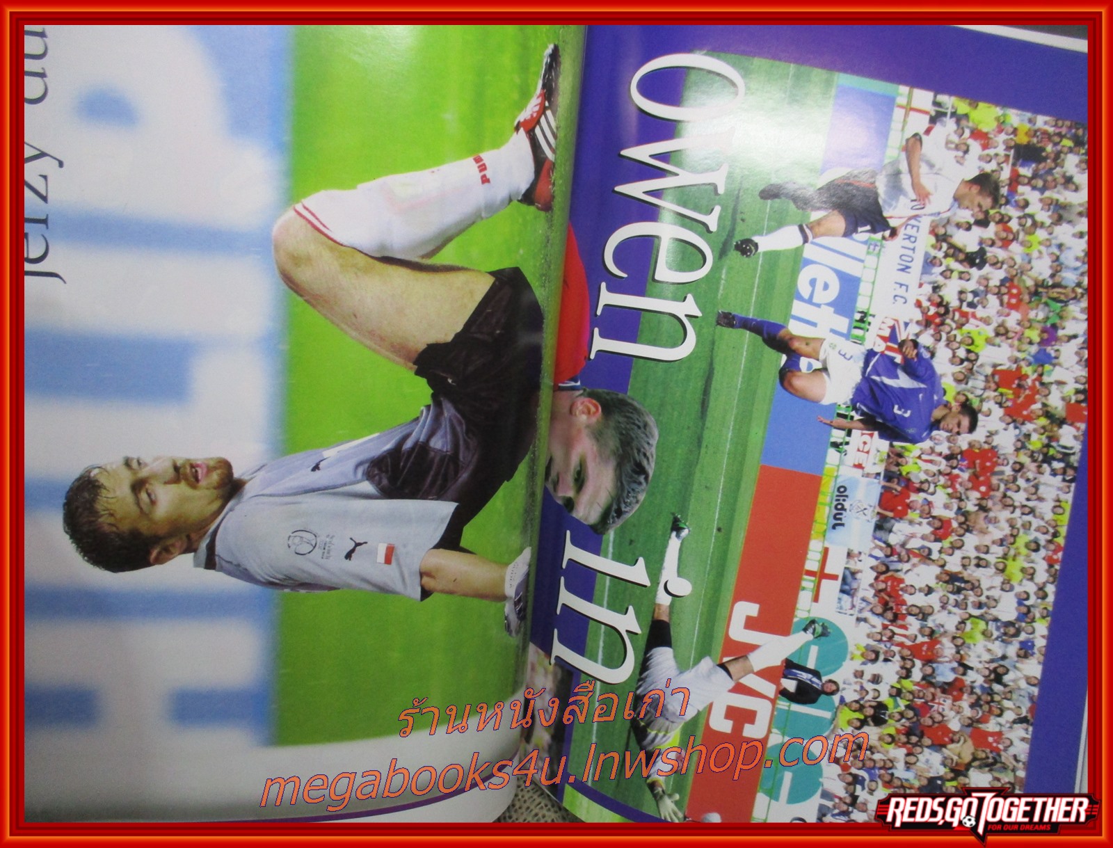 นิตยสารลิเวอร์พูลรายเดือน ฉบับที่82 ปี2545 มีโปสเตอร์ขนาดใหญ่