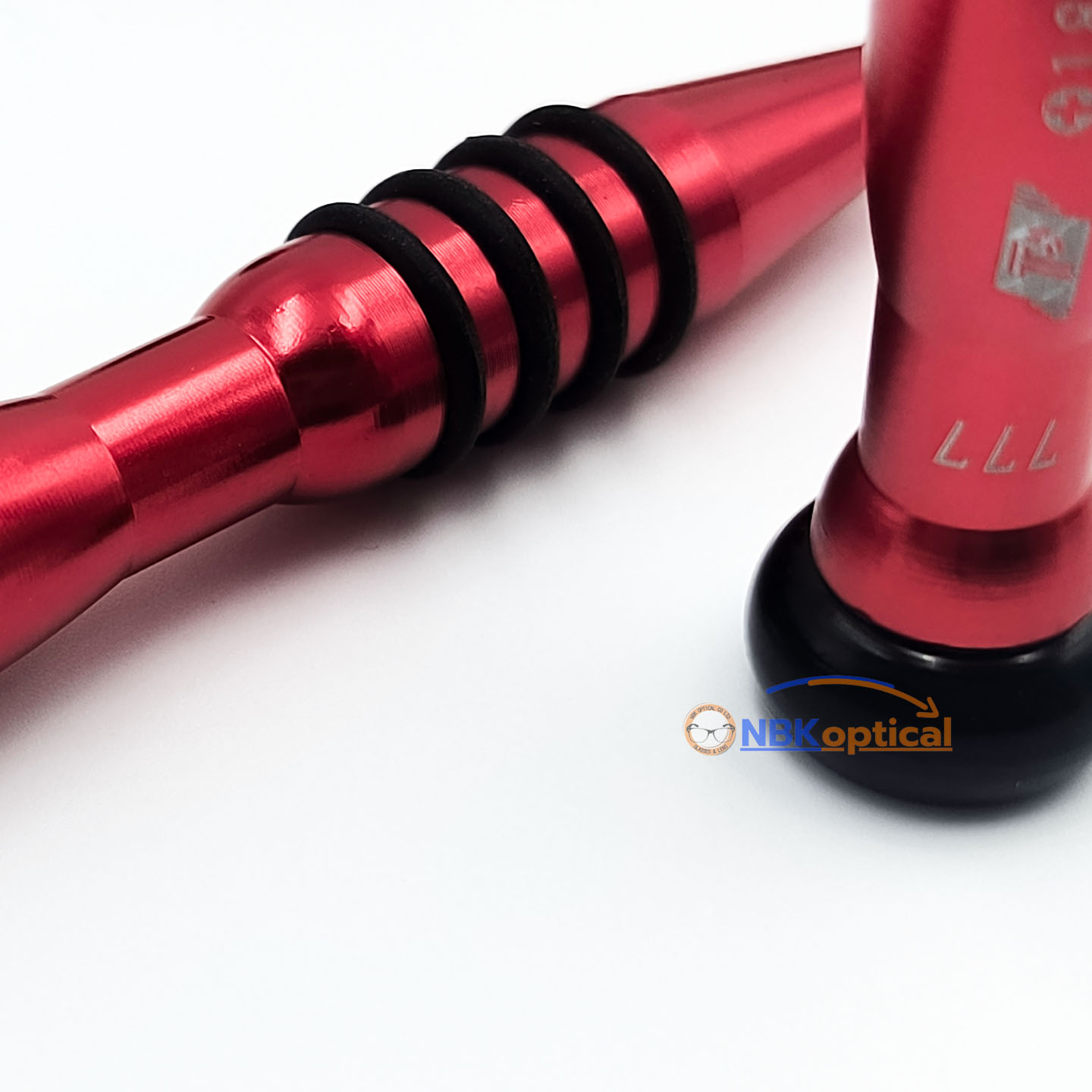 📌ไขควงแว่นตา ปลายแฉก ปลายแบน (สีแดง)