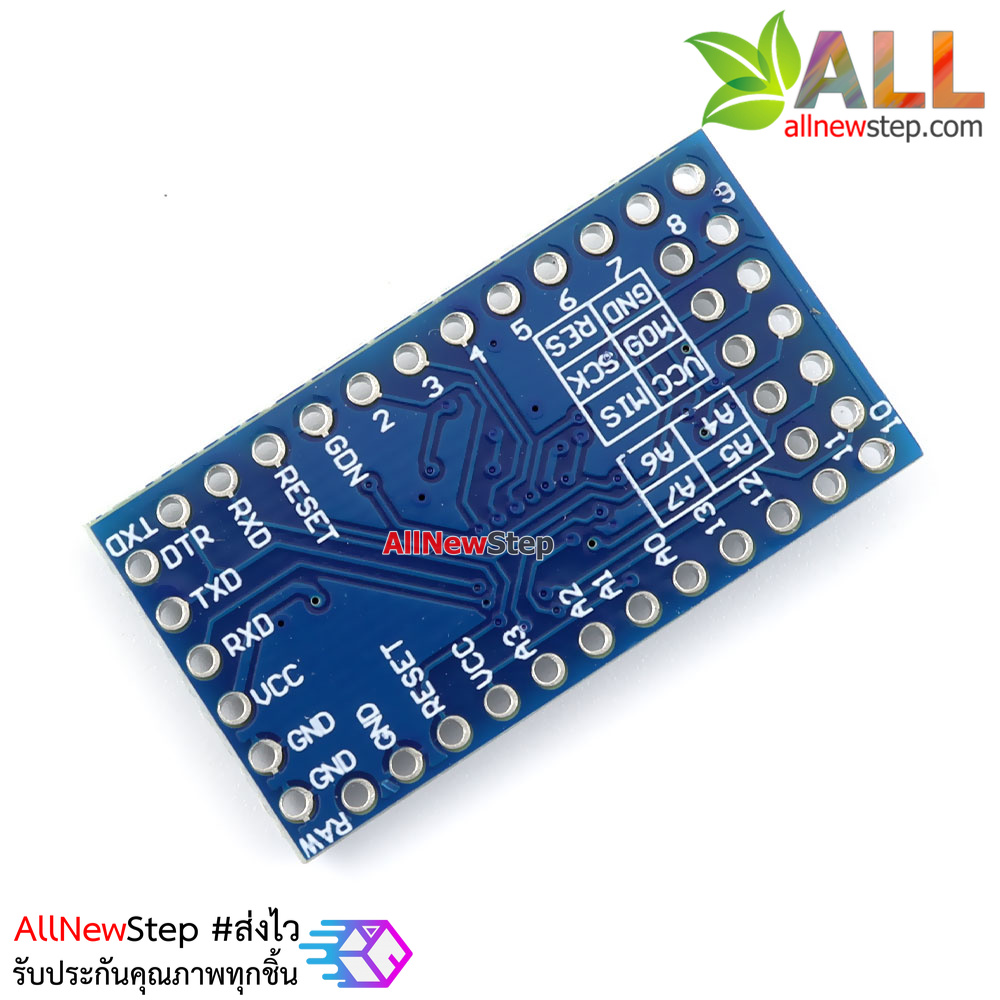Pro Mini ATMEGA328P 5V อัพเกรดเพิ่มขา IO บอร์ด Arduino Compatible