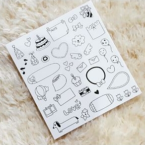 สติกเกอร์น่ารักๆ สติกเกอร์ DIY ตกแต่งไดอารี่ หรืออื่นๆ