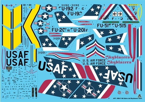 1/48 F - 86F SABRE JET “Skyblazers”