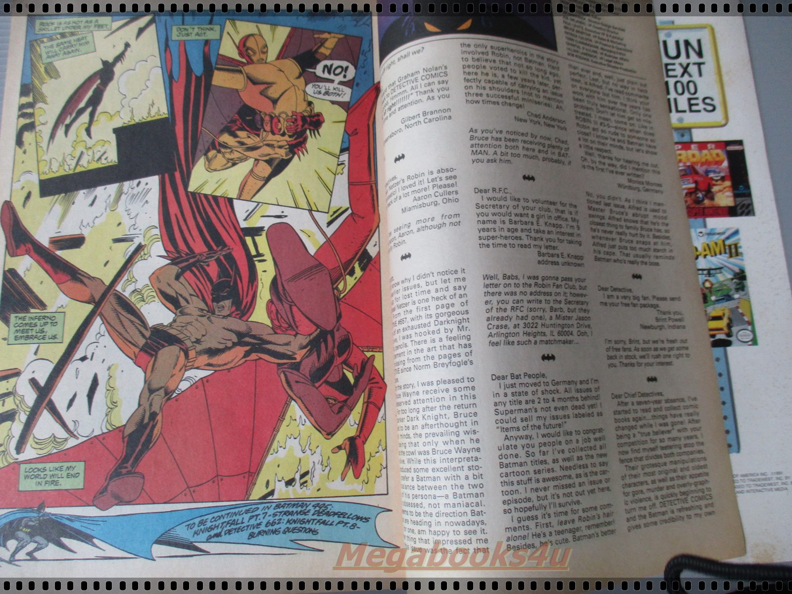 การ์ตูน DC comics การ์ตูนภาษาอังกฤษ แบทแมน BATMAN ฉบับที่ 661 ปี2536 ตอน CITY ON FIRE