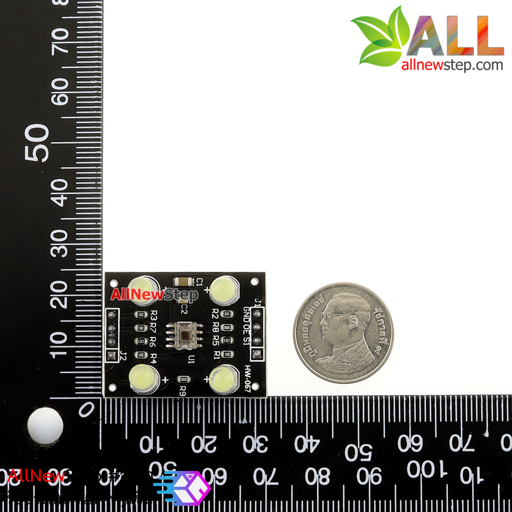 โมดูล วัดค่าสี อ่านค่าสี RGB Colour Sensor (TCS230/TCS3200) สำหรับ Arduino