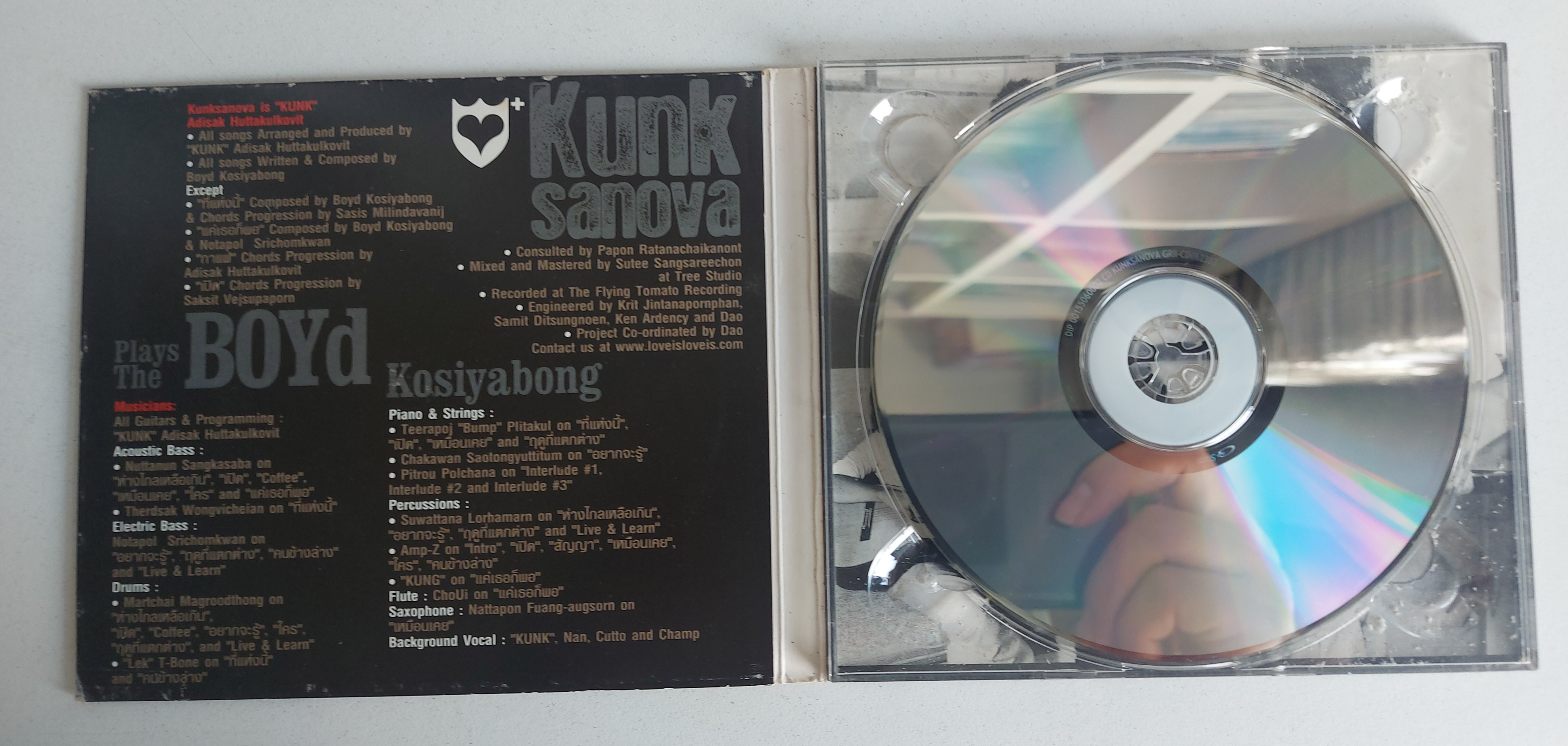 Used CD,Kunksanova - Plays the Boyd kosiyabong song book (บอย โกสิยพงษ์ )(แผ่นCDสภาพสวย)(A)(2548)