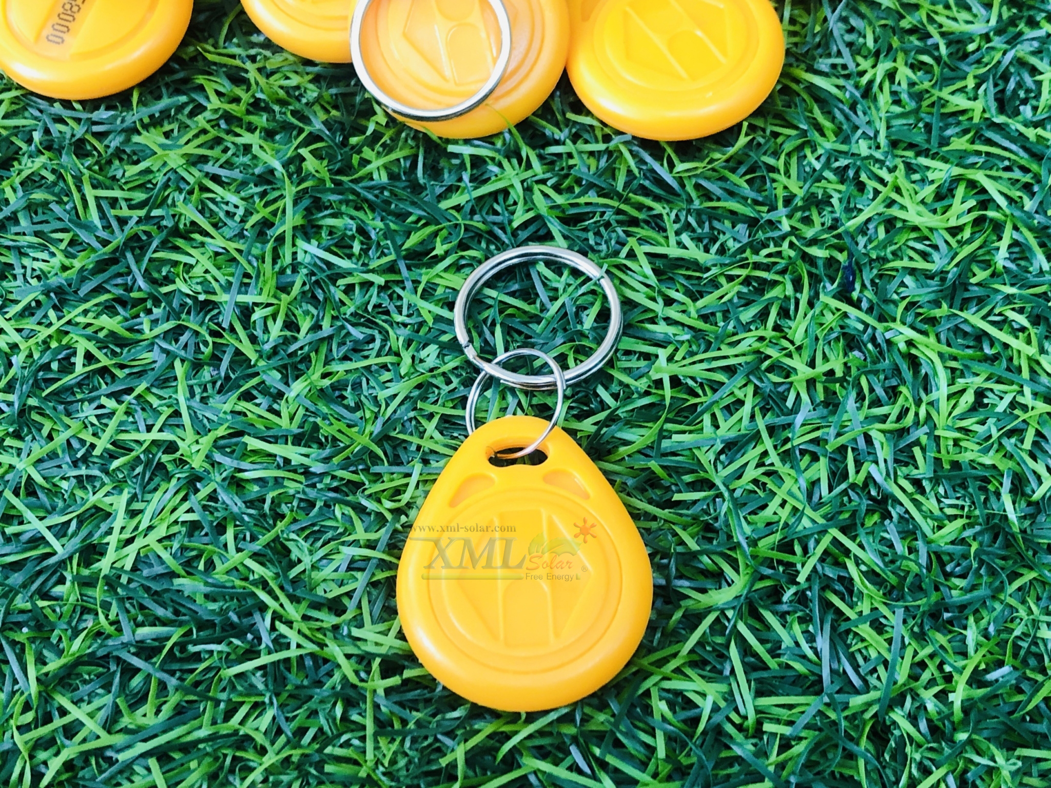 พวงกุญเเจคีย์การ์ด Keytag (Proximity 125Khz.) (เเบบหยดน้ำ ยี่ห้อ mango)(สีเหลือง)