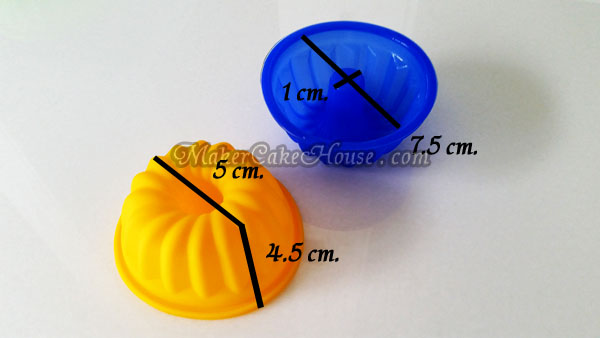 พิมพ์ซิลิโคนเค้กวงแหวนแบบเดี่ยว ( ราคา 12 ชิ้น )