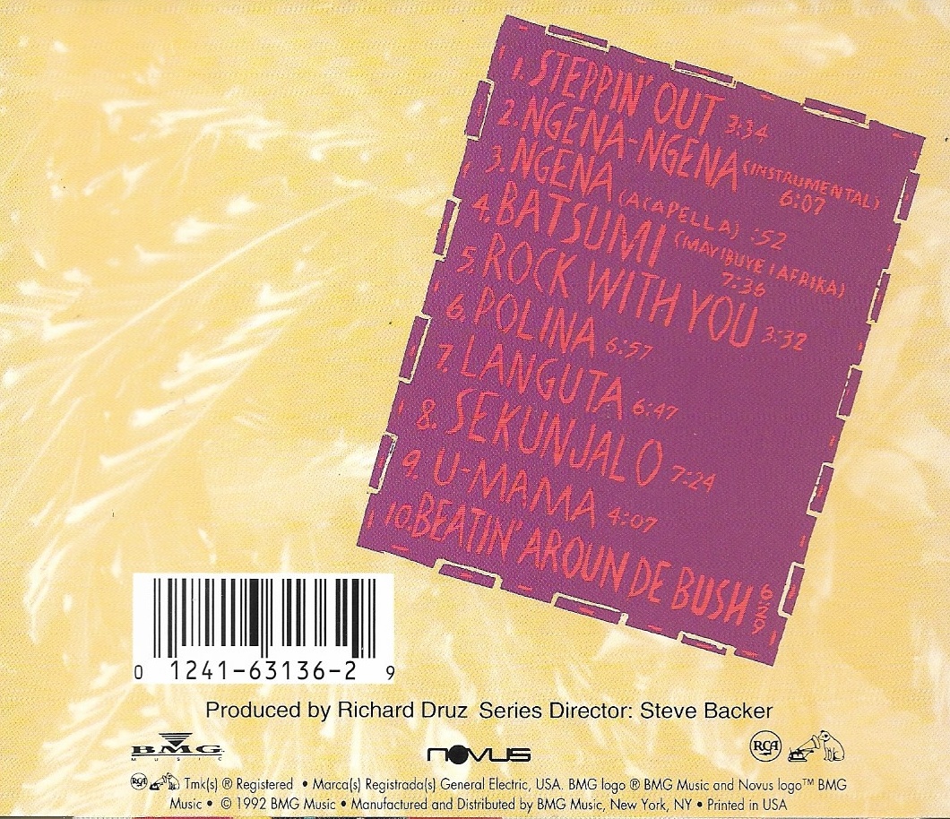 Used CD,Hugh Masekela - Beatin' Aroun De Bush (A)(1992)