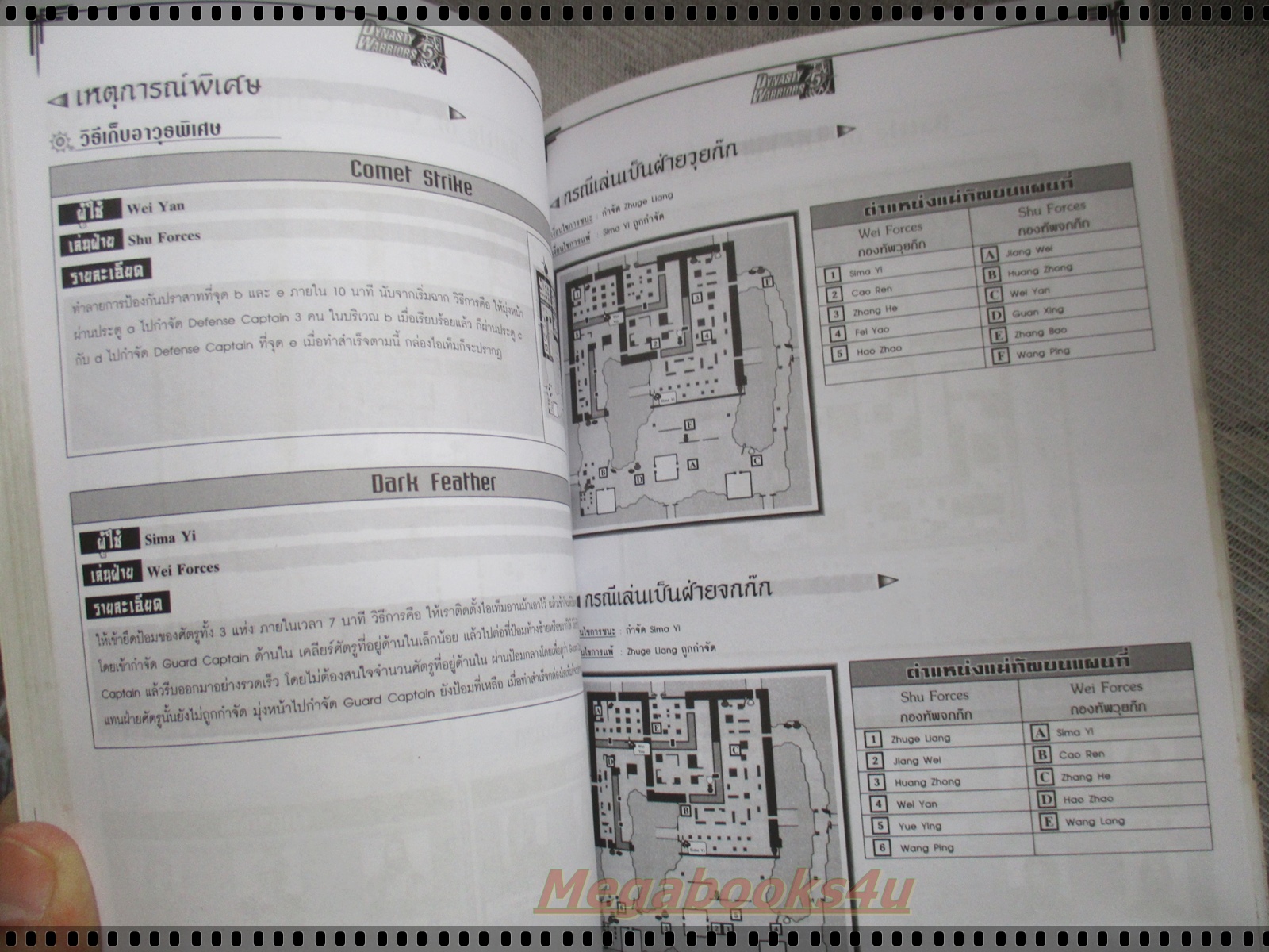 คู่มือเฉลยเกมส์ DYNASTY WARRIORS 5
