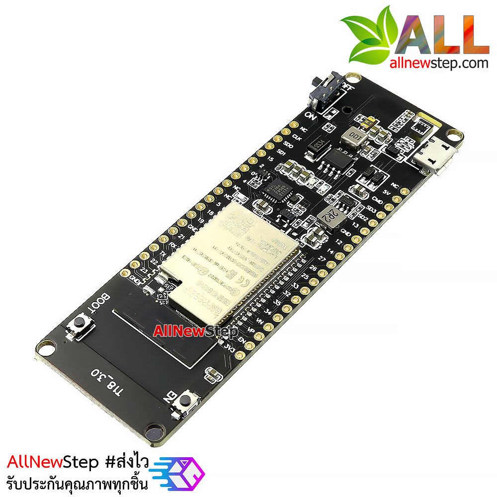 บอร์ด ESP32 พร้อมช่องใส่แบตเตอร์รี่ Wemos WiFi and Bluetooth battery 18650 holder ESP32-WROVER development board