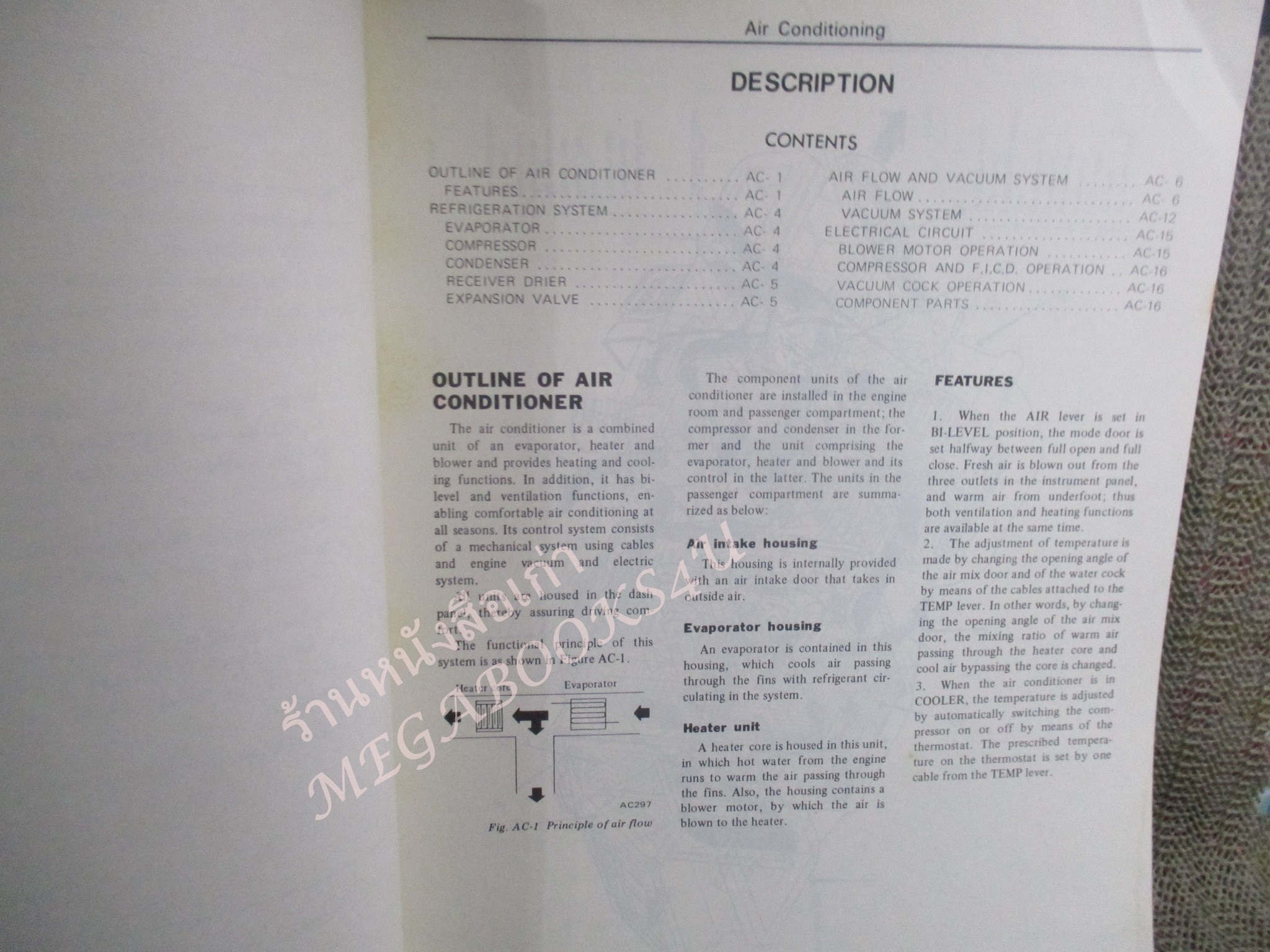 คู่มือซ่อมรถนิสสัน รถดัทสัน SERVICE MANUAL AIR CONDITIONER MODEL 710 AND 610 SERIES