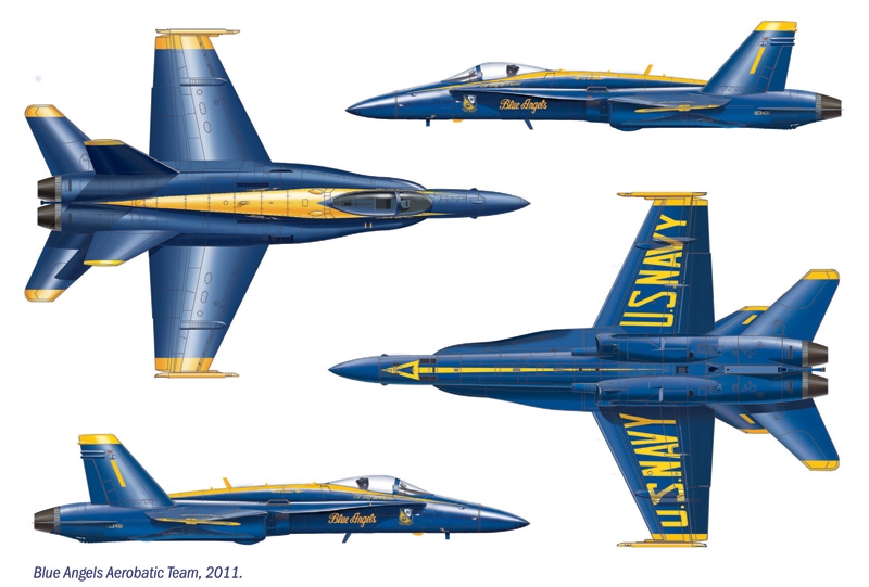 1/72 F/A - 18 Hornet ''Blue Angels''