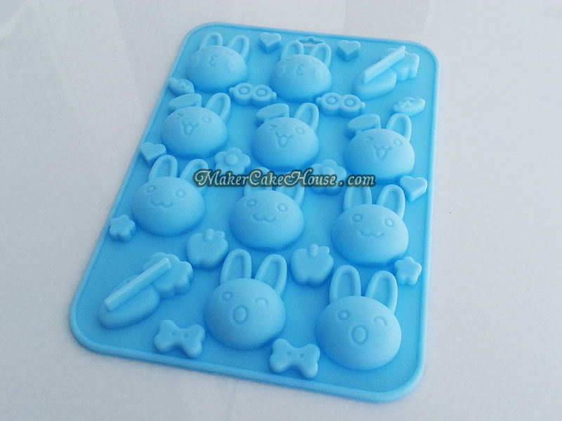 พิมพ์ซิลิโคนทำขนมรูปกระต่าย หมี และหมูน่ารักๆ