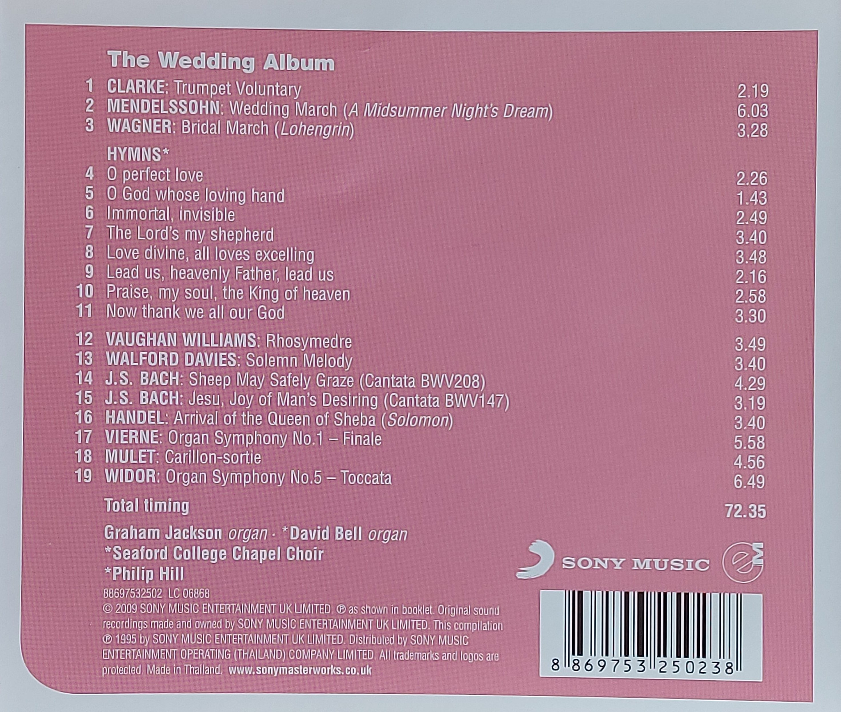 Used CD,The Wedding Album (B)(Classical)(instrumental)(1995)(Thai)