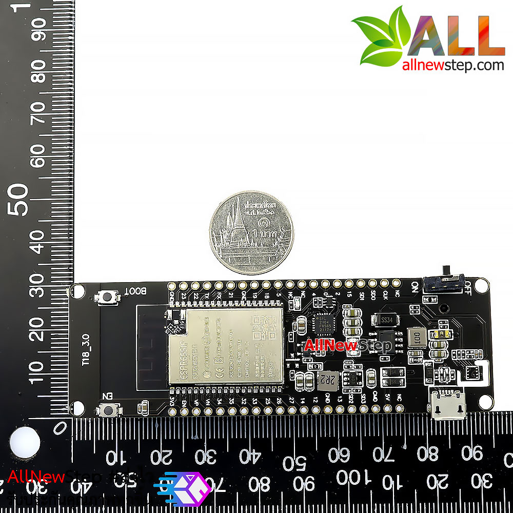 บอร์ด ESP32 พร้อมช่องใส่แบตเตอร์รี่ Wemos WiFi and Bluetooth battery 18650 holder ESP32-WROVER development board