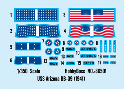 1/350 USS Arizona BB-39 (1941)