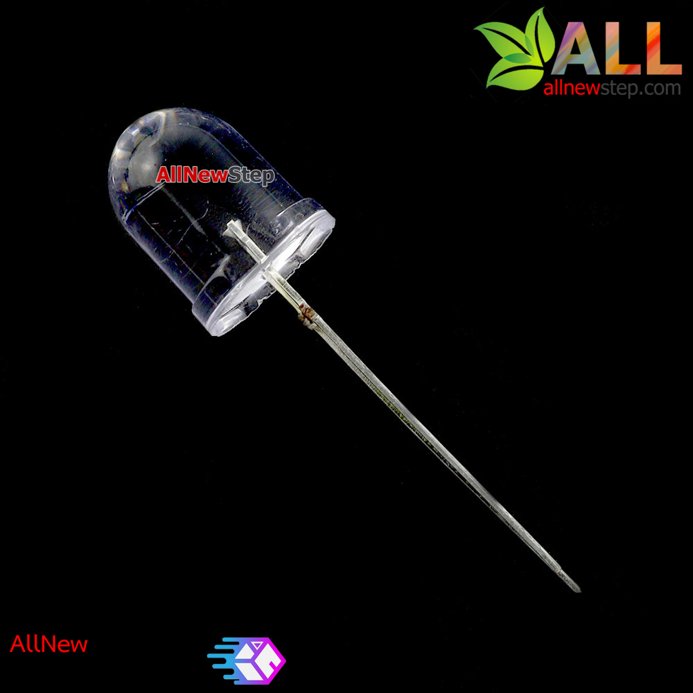 หลอดไฟ LED 10MM สีขาว white hair white light LED 3.2V-3.4V 20MA