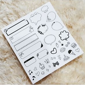 สติกเกอร์น่ารักๆ สติกเกอร์ DIY ตกแต่งไดอารี่ หรืออื่นๆ