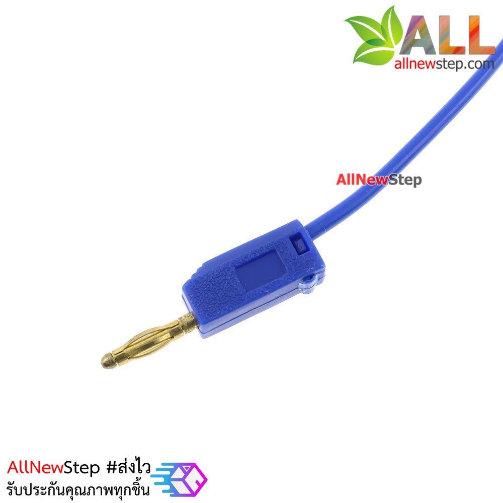 2mm Banana to Banana Jack Cable 20cm สีน้ำเงิน