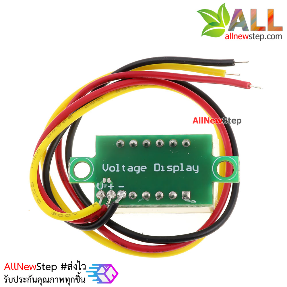 ดิจิตอล โวลต์มิเตอร์ 0 ถึง100 โวลต์ จอขนาด 0.36 นิ้ว สีแดง Mini 3 Digital 0.36 LED DC 0 ถึง 100 V RED Volt Voltage Mater Voltmeter 3-24V Power Supply