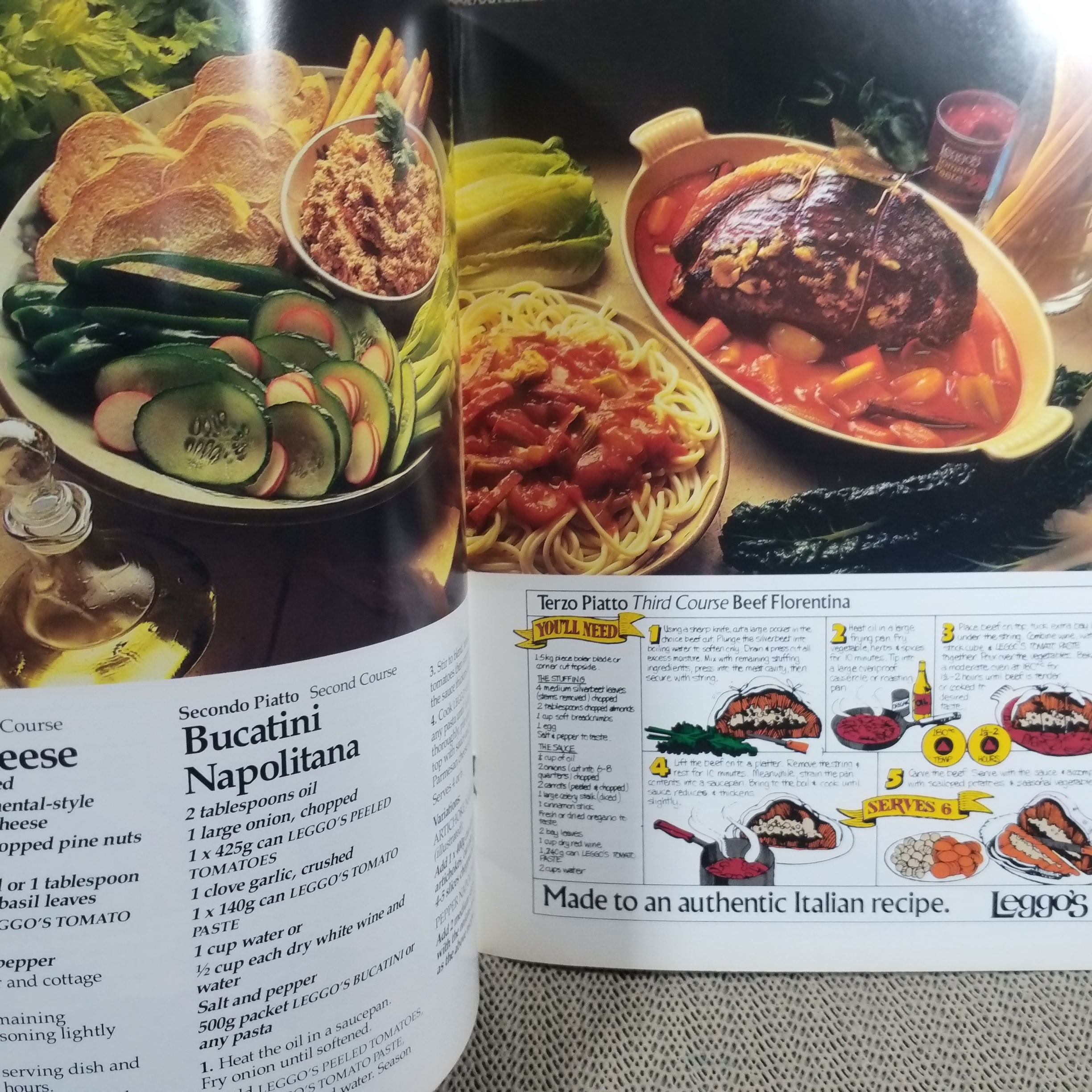 ตำรับกับข้าวอาหารอิตาลี COOK ITALIAN WITH LEGGO'S / สภาพ 90 %