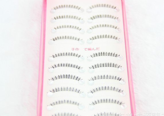 HX-19# ขนตาล่าง เอ็นใส (ขายปลีก) เเพ็คละ 10 คู่ ขายยกเเพ็ค