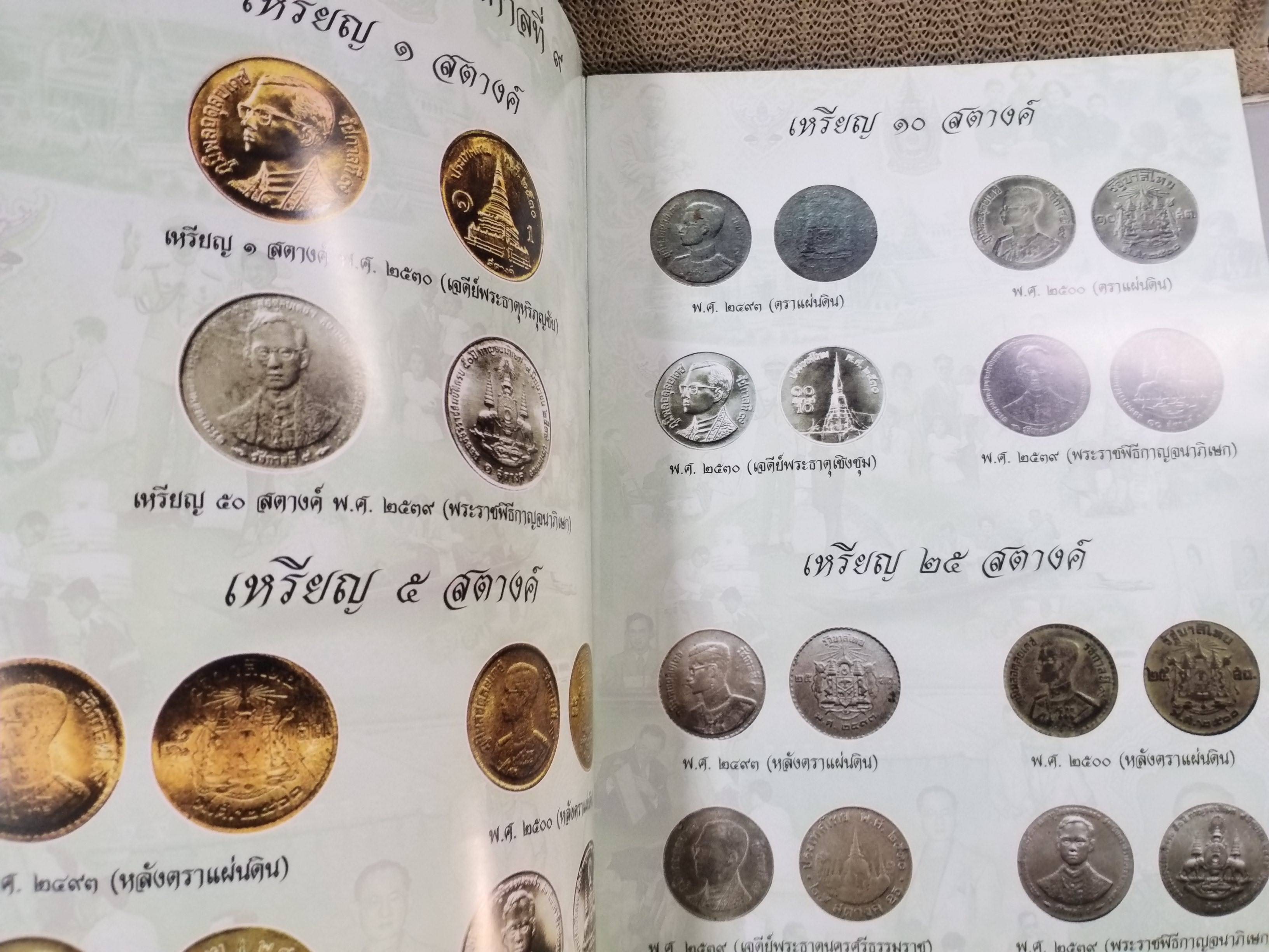 คู่มือสะสม เหรียญกษาปณ์ ธนบัตร รัชกาลที่9 จำนวน 2 เล่ม