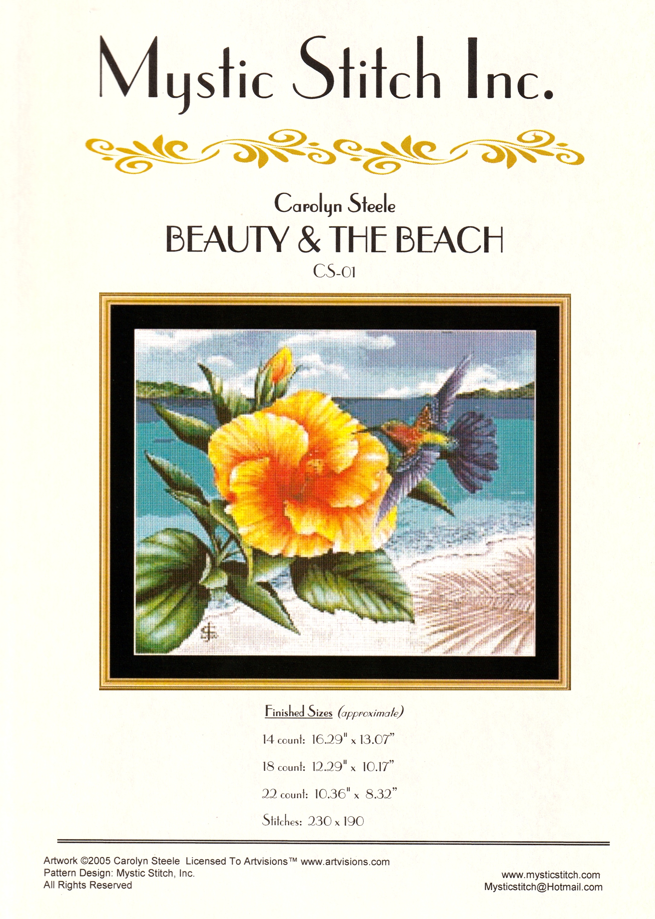 Mystic Stitch ผังลาย Beauty & The Beach