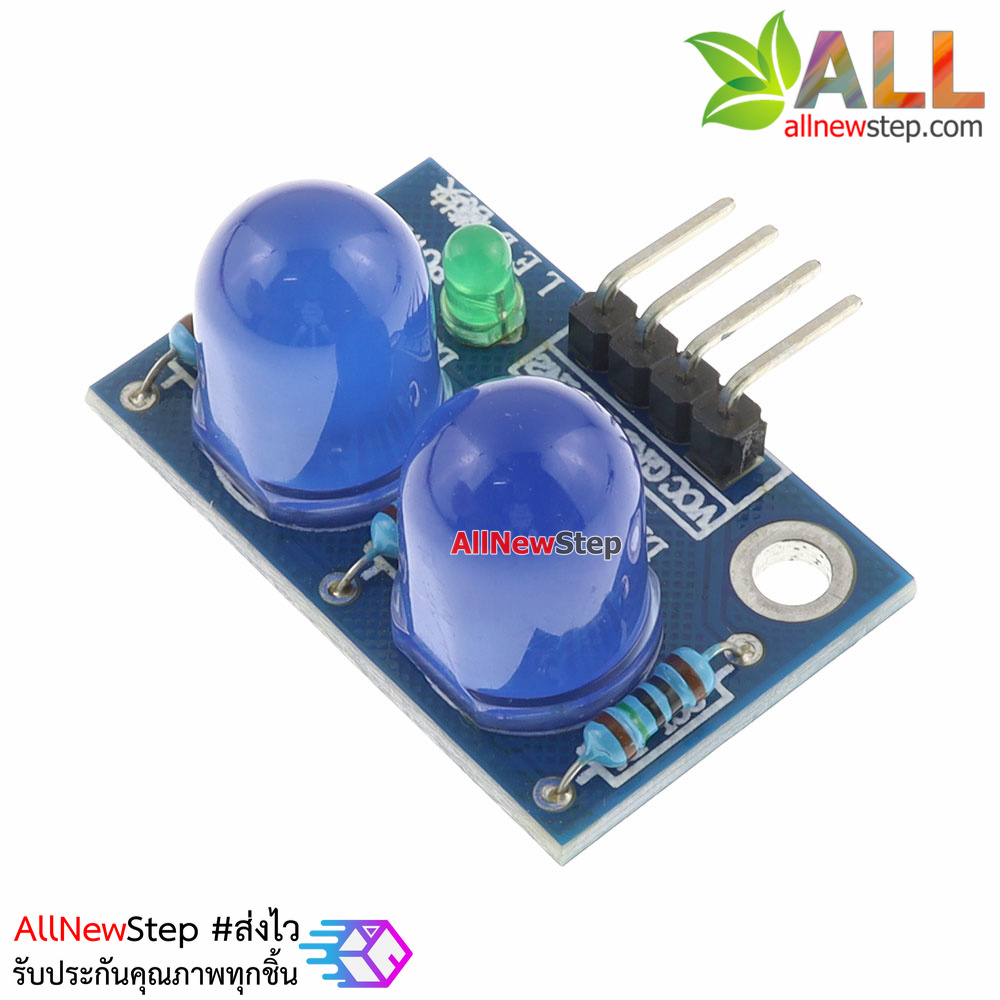LED Module ไฟแสดงสถานะ 2 ดวง 10mm สีน้ำเงิน