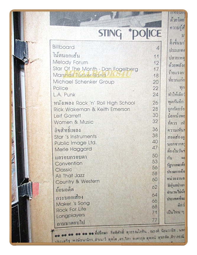 นิตยสารเมโลดีเมคเกอร์ ฉบับที่03 2524 สภาพพอใช้