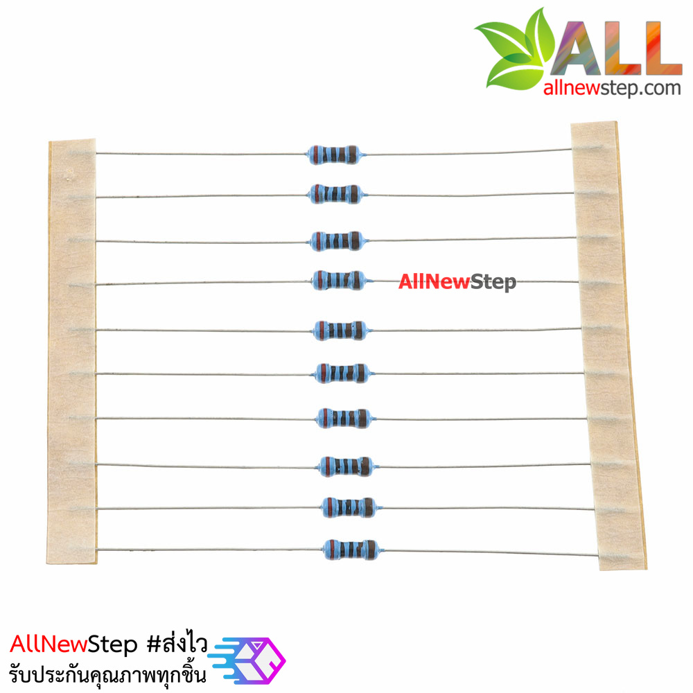 ตัวต้านทาน 1.2 K 1/4W Metal film 1.2k 1% จำนวน 10 ชิ้น