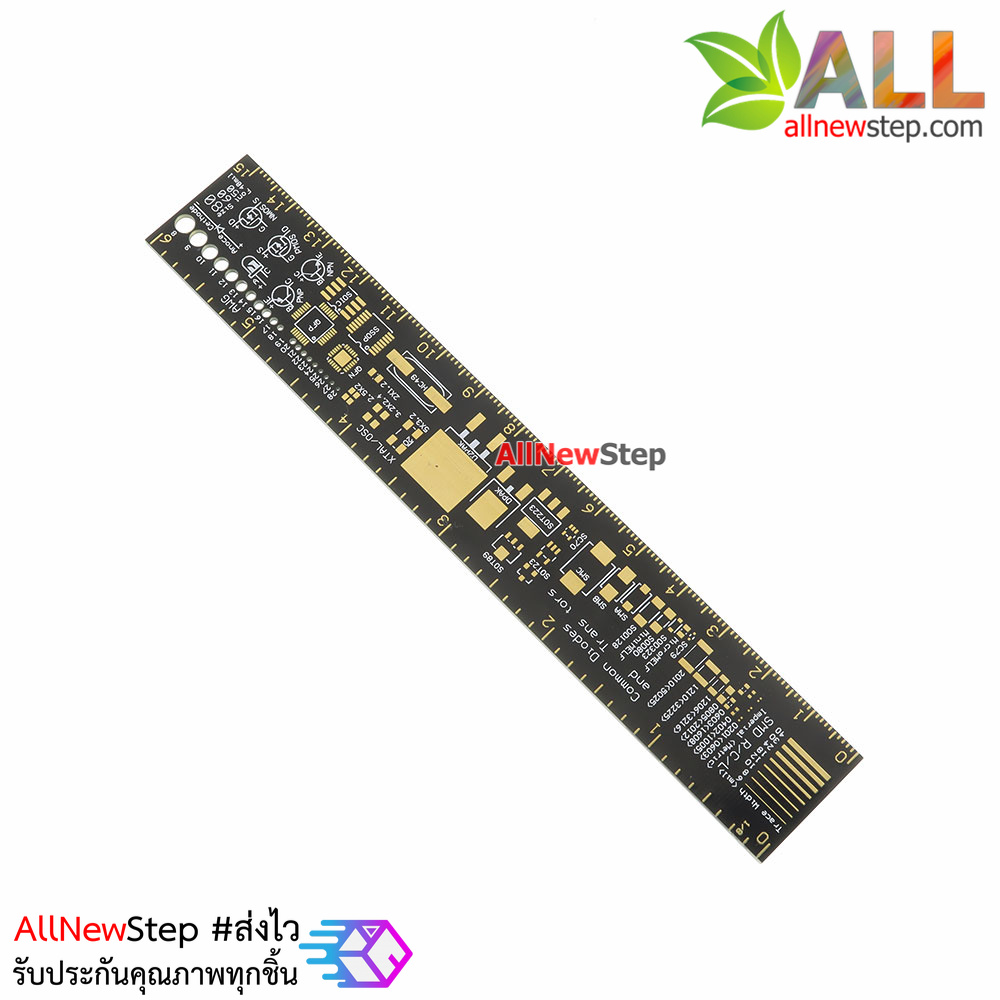 ไม้บรรทัด PCB ออกแบบวงจร PCB Ruler Engineering Ruler Gold PCB 15 cm