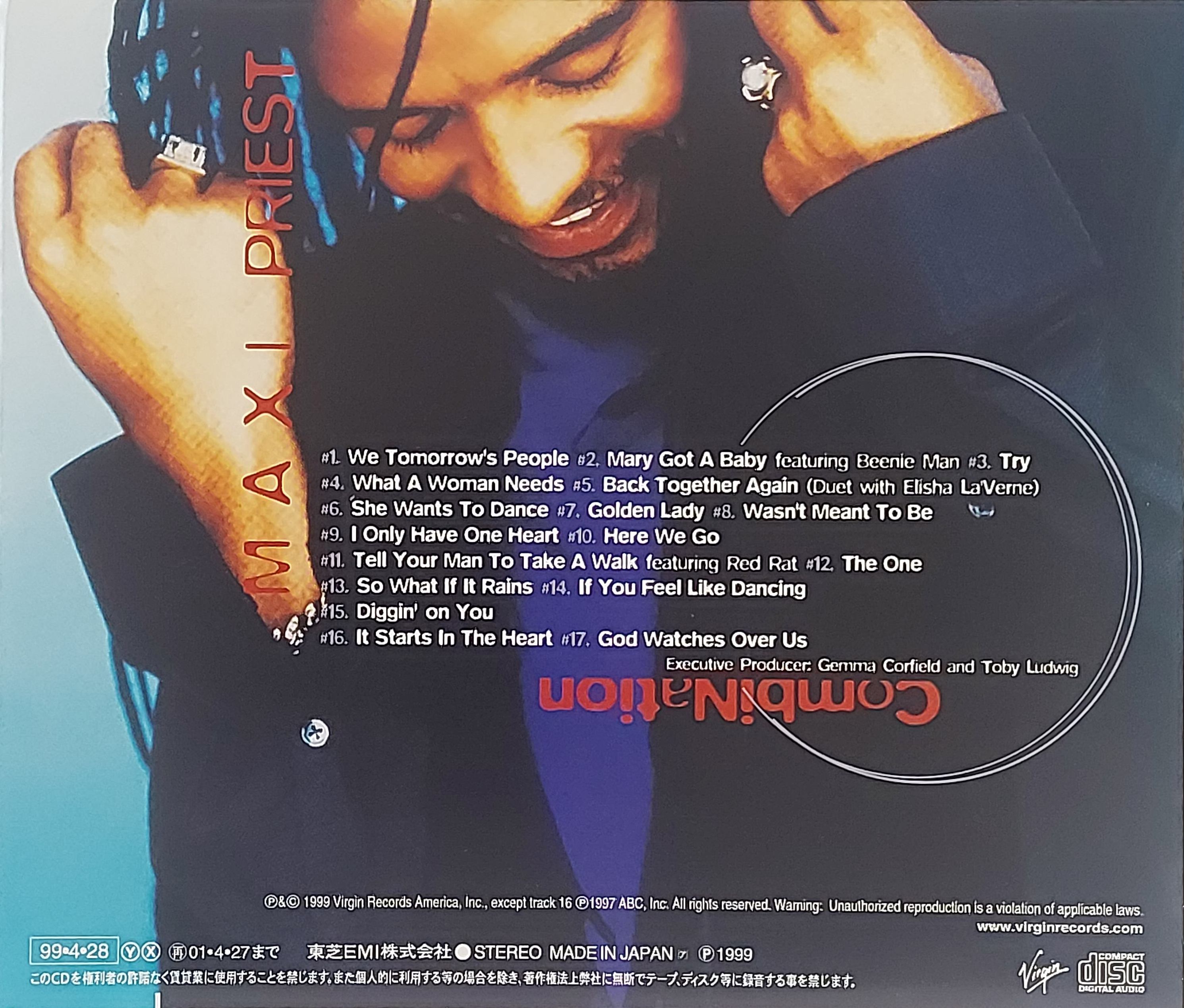 Used CD,Maxi Priest - Combination (A+)(Reggae)(1999)(Japan)