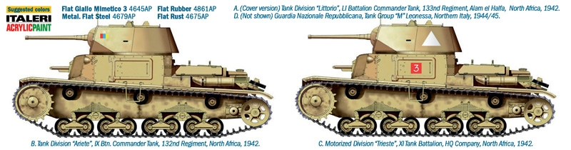 1/35 CARRO ARMATO M14/41 l SERIE with ITALIAN INFANTRY