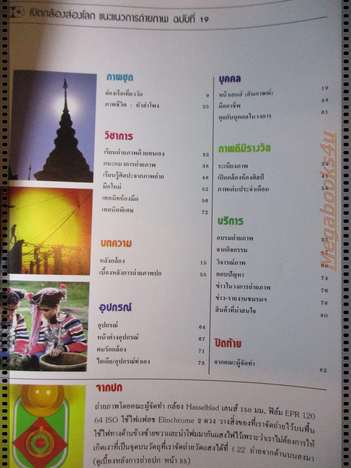 นิตยสารเปิดกล้องส่องโลก แนะแนวการถ่ายภาพ ฉบับที่19 ปี2528