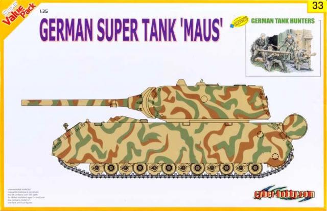 1/35 German Super Tank 'Maus' with Tank Hunters