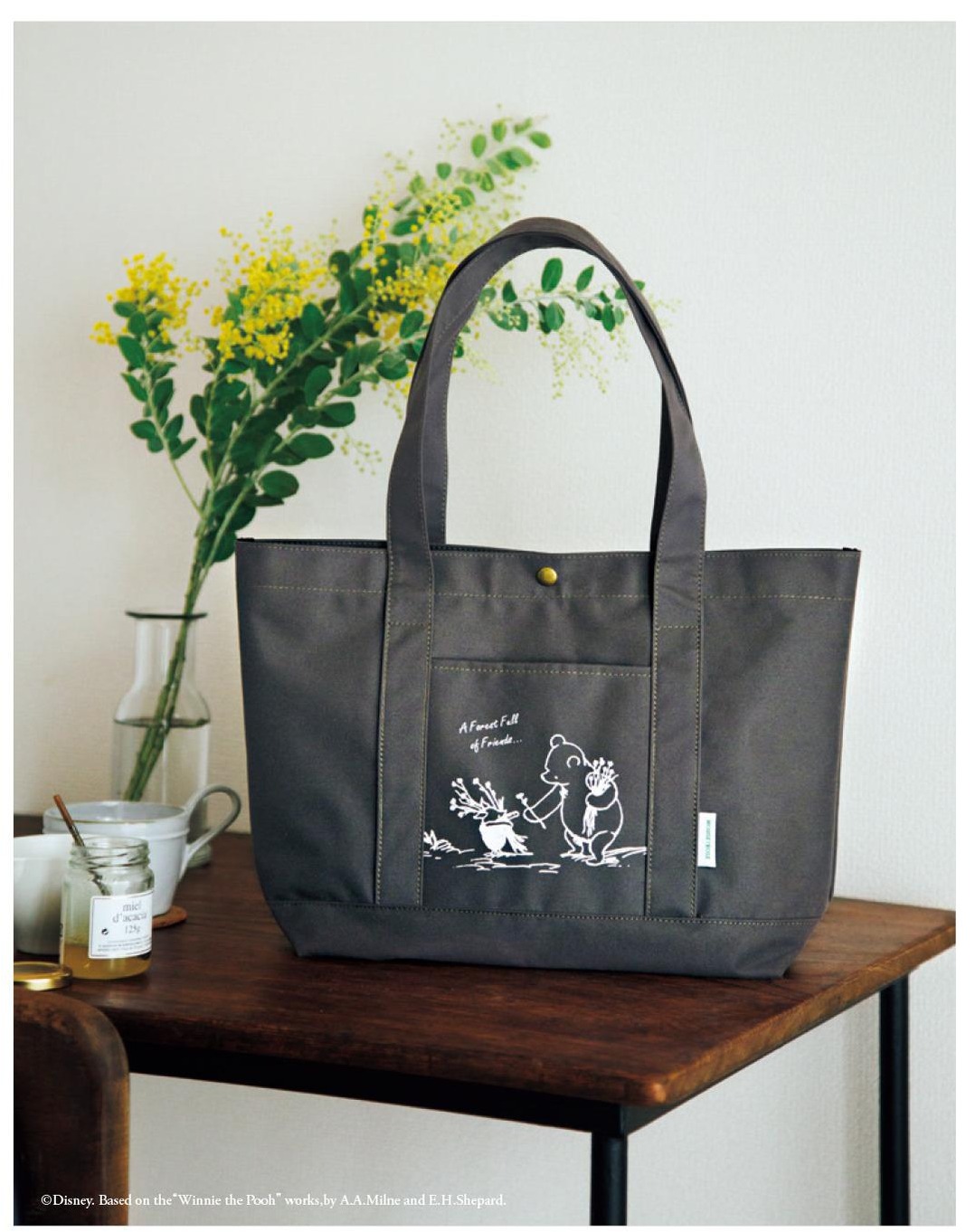 House of Rose กระเป๋าโท้ตลาย Winnie the Pooh